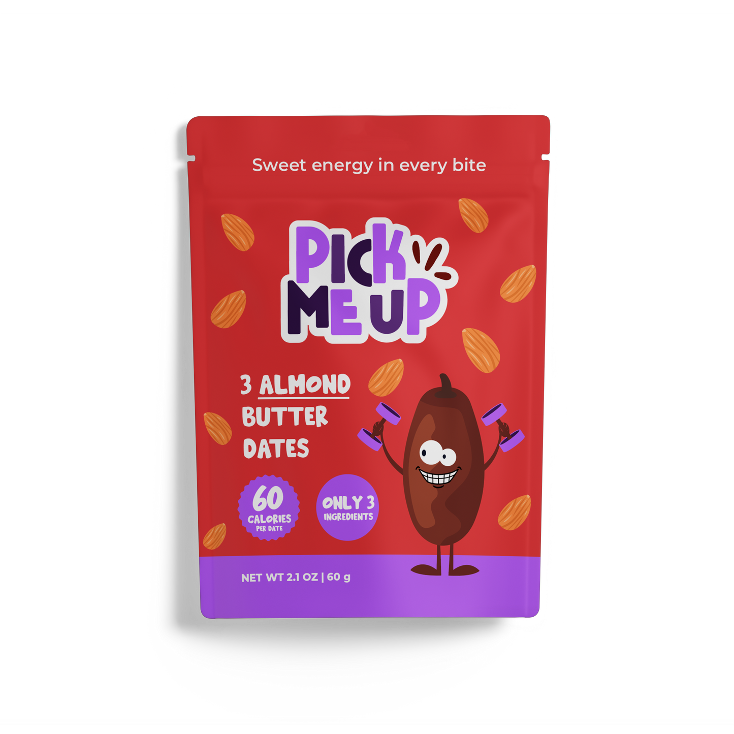 10 pack: Almond Butter Dates (3 dates/pack)